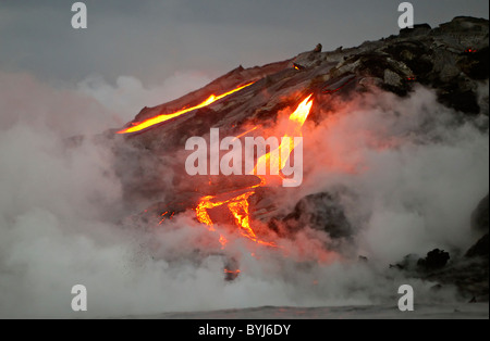 Lave Kilauea, Hawaii, USA. Banque D'Images