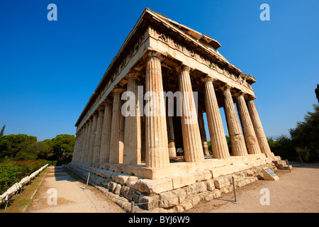 Temple d'Héphaïstos, Agora d'Athènes, Grèce Banque D'Images