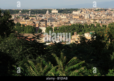 Vue depuis la colline du Janicule, Rome, Italie Banque D'Images