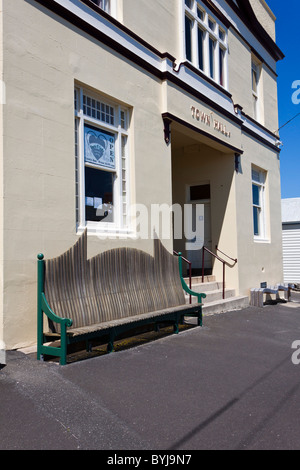 Stanley, la Tasmanie en Australie. Ancien hôtel de ville un immeuble Art Déco, commencé en 1911 à présent utilisé pour les événements communautaires et culturels. Banque D'Images