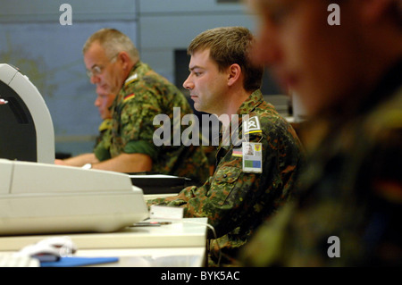 Einsatzfuehrungskommando atmosphère der Bundeswehr OPZ - Fonctionnement de l'Administration centrale de la Luftwaffe allemande dans la mission de l'ISAF Banque D'Images