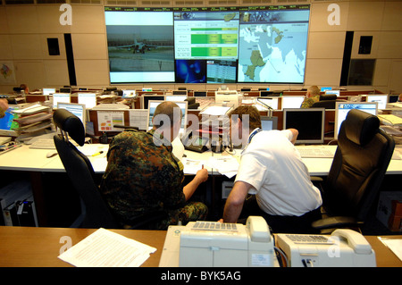 Einsatzfuehrungskommando atmosphère der Bundeswehr OPZ - Fonctionnement de l'Administration centrale de la Luftwaffe allemande dans la mission de l'ISAF Banque D'Images
