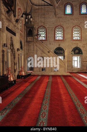 L'intérieur de la Mosquée Sultan Bayezit II (1485), Amasya, Turquie 101002 383380 Banque D'Images