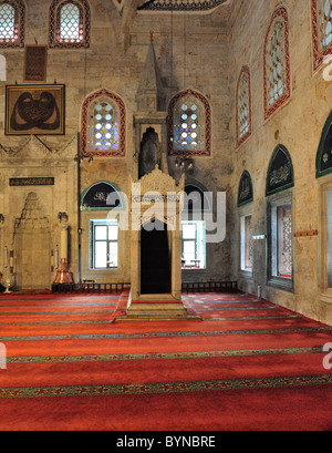 L'intérieur de la Mosquée Sultan Bayezit II (1485), Amasya, Turquie 101002 38383  Banque D'Images