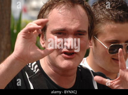 Quentin Tarantino Festival de Cannes 2007 Jour 7 - 'Death Proof' - Photocall Cannes, France - 22.05.07 Banque D'Images