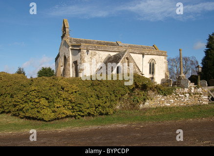 Inglesham St Jean le Baptiste, vue extérieure Banque D'Images