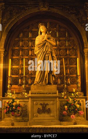 Statue de la Vierge Marie dans le Palais des Papes, Avignon, France Banque D'Images