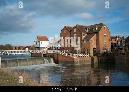 Moulin de l'abbaye, Tewkesbury, Gloucestershire, Royaume-Uni Banque D'Images