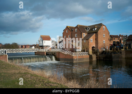 Moulin de l'abbaye, Tewkesbury, Gloucestershire, Royaume-Uni Banque D'Images