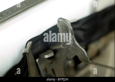 Mécanisme de l'écriture type machine, des pièces métalliques Banque D'Images