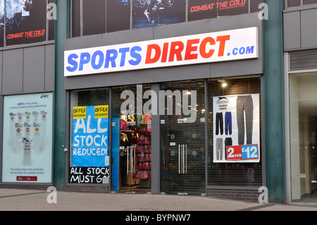 Sports Direct store, le centre-ville de Birmingham, UK Banque D'Images