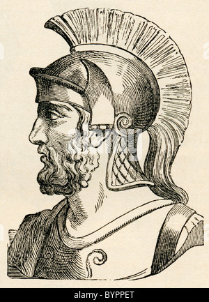 Themistocles, ch. 524-459 av. Homme politique athénien et général. À partir de la Les habitants de la planète par G.T. Bettany publié 1888. Banque D'Images