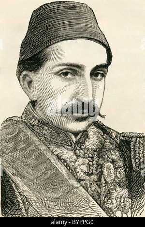 Sa Majesté Impériale, le sultan Abdulhamid II, Empereur des Ottomans, calife des fidèles, 1842 à 1918. Banque D'Images