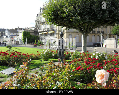 Statue de Charlie Chaplin, Vevey, Suisse Banque D'Images