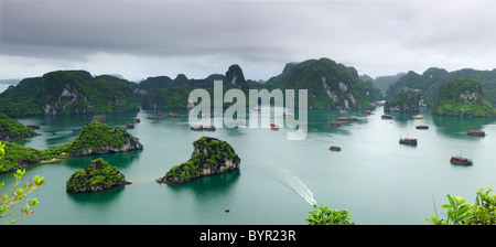 Ha Long Bay. La province de Quang Ninh, Vietnam, Asie. Banque D'Images