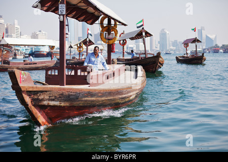 Abras sur le ruisseau, DUBAÏ, ÉMIRATS ARABES UNIS Banque D'Images