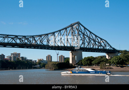 Le Story Bridge à Brisbane, Queensland, Australie Banque D'Images