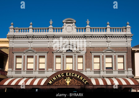 L'échange de l'exploitation minière de l'époque victorienne (1888) dans la rue Lydiard Nord, Ballarat, Victoria, Australie Banque D'Images