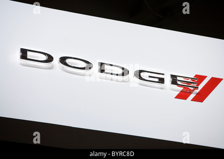 Dodge, Chrysler, Jeep, et Fiat véhicules au Salon de l'Auto de Washington. Banque D'Images