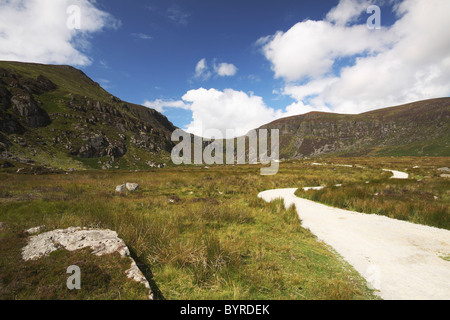 Un chemin d'accès jusqu'à mahon falls dans la région de Munster en montagnes Comeragh, County Waterford, Ireland Banque D'Images