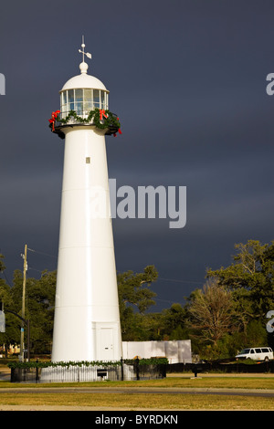 Phare de Biloxi dans le Mississippi Banque D'Images