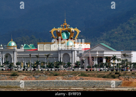 Un casino appartenant à des Chinois au Laos dans le Triangle d'or,sur la rivière du Mékong, en face de la Thaïlande Banque D'Images