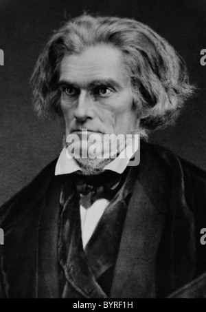 Vintage photo portrait circa 1840 de John Caldwell Calhoun (1782 - 1850) - le 7e vice-président américain (1825 - 1832). Banque D'Images