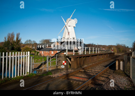 Le seigle Moulin East Sussex England Banque D'Images