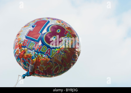 18e anniversaire Balloon Banque D'Images