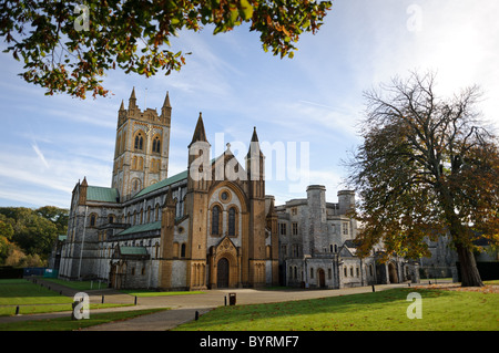 L'extérieur de l'abbaye de Buckfast à Totnes, Devon Banque D'Images