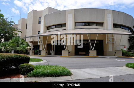 De l'extérieur d'un bâtiment de l'hôpital moderne en Caroline du Sud. Banque D'Images