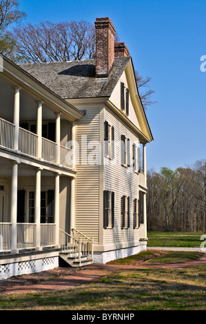 L'homestead Pettigrew au lac Phelps, Caroline du Nord. Banque D'Images