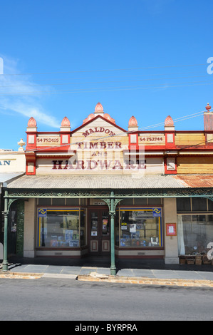 Anciens bâtiments de la ville de Maldon goldrush à Victoria en Australie Banque D'Images