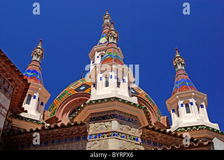 Église paroissiale de Sant Roma. Lloret de Mar, Costa Brava, Espagne. Banque D'Images