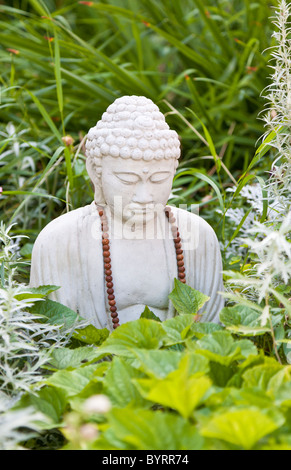 Sur le Jardin Oriental statue in Village Green à Bar Harbor, Maine Banque D'Images