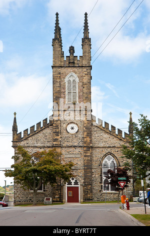 St. John's Stone Church dans Uptown Saint John, Nouveau-Brunswick, Canada Banque D'Images