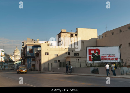 Rues du quartier chinois, La Habana, Cuba, Caraïbes. Banque D'Images