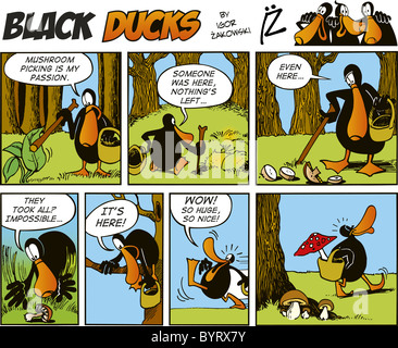 Les canards noirs Bande Dessinée épisode 23 Banque D'Images