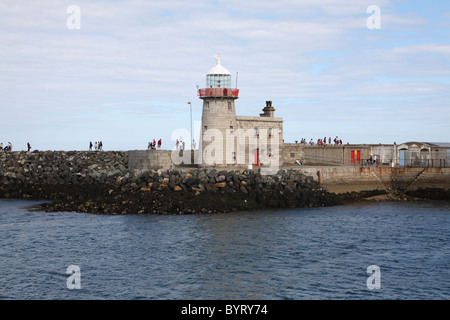 Phare du Port de Howth Banque D'Images