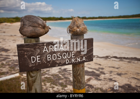 La Playuela beach à Cabo Rojo, Puerto Rico préserver la faune Banque D'Images