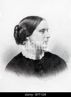 Susan Brownell (B). Anthony (1820-1906) était un leader des droits civiques aux États-Unis, particulièrement impliquée dans le le droit de vote des femmes. Banque D'Images
