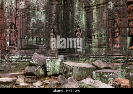 Ta Som, temple Angkor, Site du patrimoine mondial de l'UNESCO, Siem Reap, Cambodge. Asie Banque D'Images
