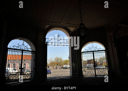 L'entrée principale, le Palácio Nacional de Queluz (Portugal). Banque D'Images