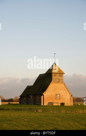 L'église St Thomas Becket, Fairfield, Romney Marsh, Kent Banque D'Images