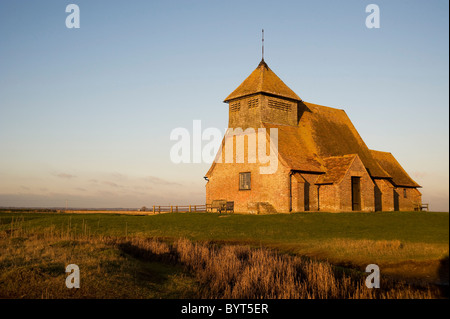 L'église St Thomas Becket, Fairfield, Romney Marsh, Kent Banque D'Images