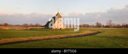 L'église St Thomas Becket, Fairfield, Romney Marsh, Kent Banque D'Images