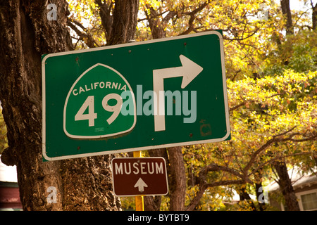 HWY 49 road sign Banque D'Images