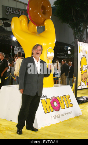 Matt Groening, créateur/producteur/auteur de 'The Simpsons Movie' Première Mondiale - Arrivées a tenu la Mann Village Theatre Westwood, Banque D'Images