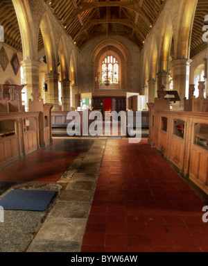 À l'intérieur St Luc C Of E church in Chiddingstone Edenbridge, Kent en Angleterre Banque D'Images