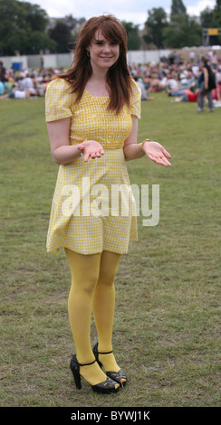 Kate Nash à Ben & Jerry's Sundae Festival 2007 tenue à Clapham Common, London, Angleterre - 28.07.07 Banque D'Images